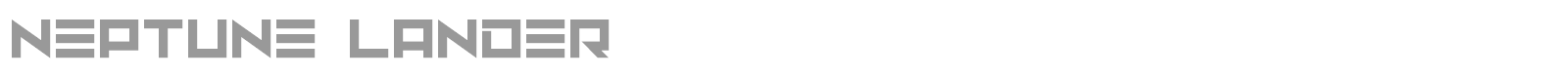 Neptune Lander font preview